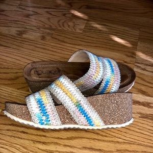 Corkys boutique trust sandal pastel platform